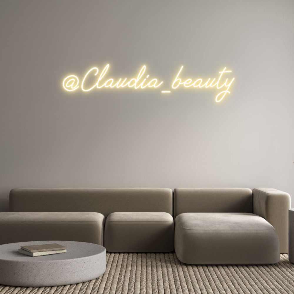 Néon personnalisé: @Claudia_beauty