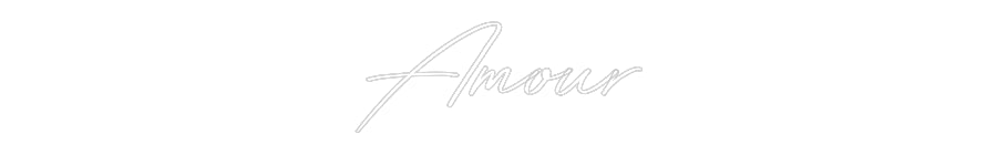 Néon personnalisé: Amour