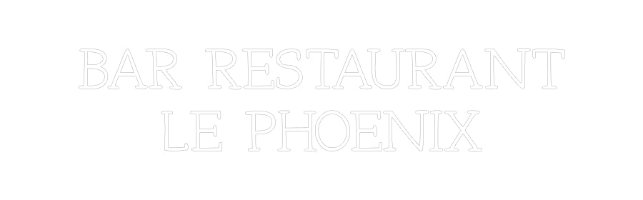 Néon personnalisé: BAR RESTAURAN...