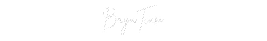 Néon personnalisé: BayaTeam