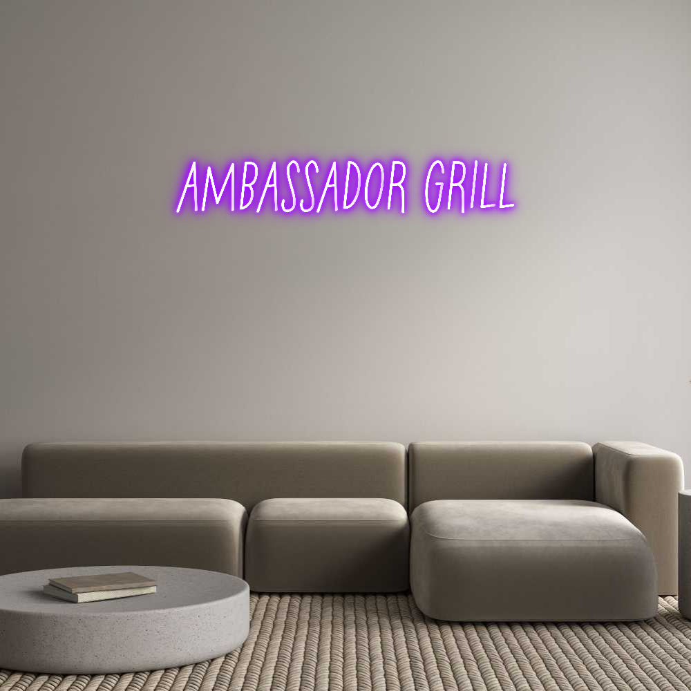 Néon personnalisé: AMBASSADOR GR...