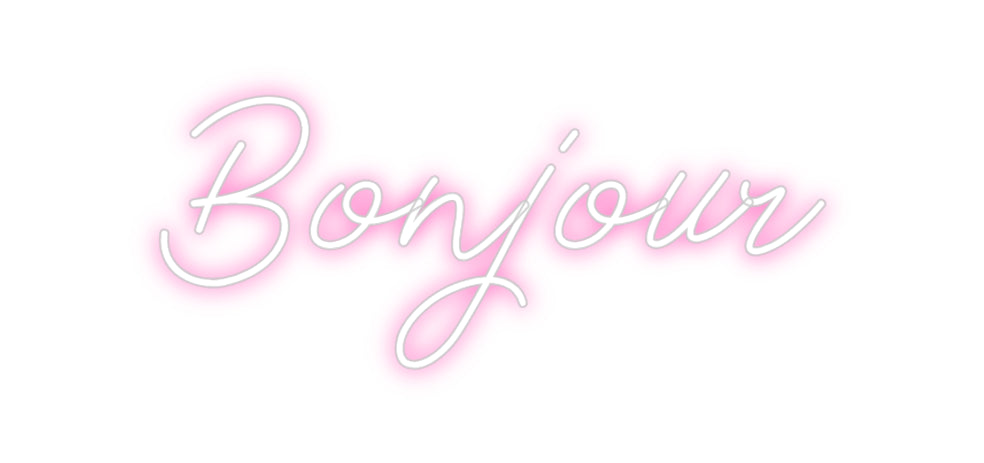 Néon personnalisé: Bonjour