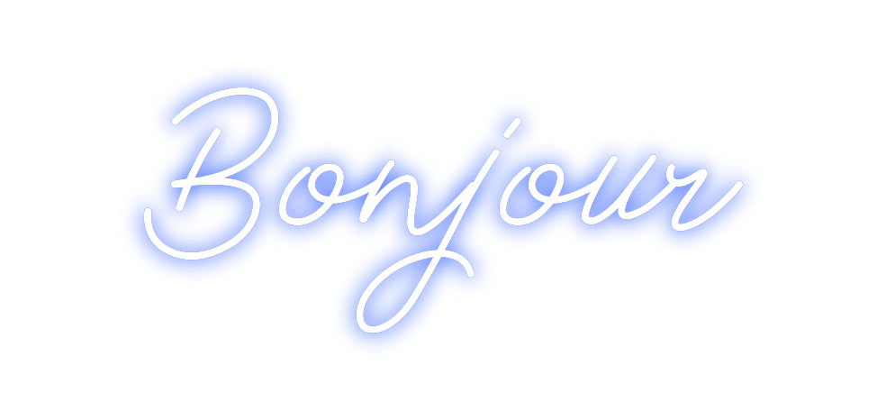 Néon personnalisé: Bonjour