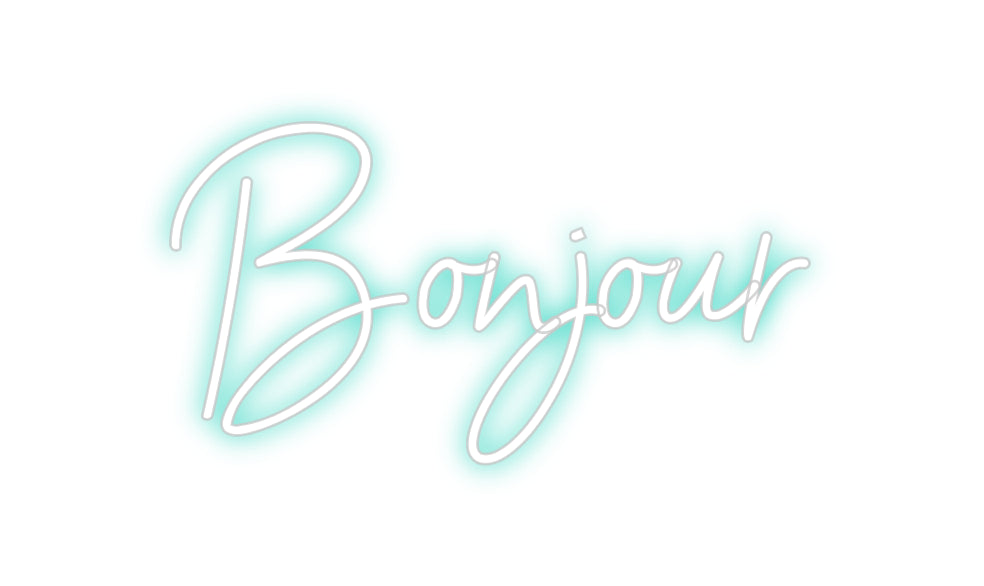 Néon personnalisé: Bonjour