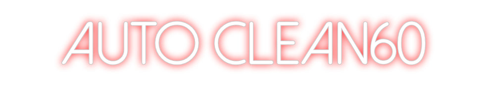 Néon personnalisé: Auto clean60