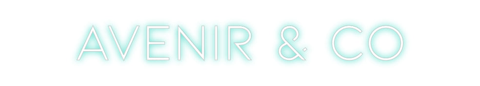 Néon personnalisé: Avenir & co