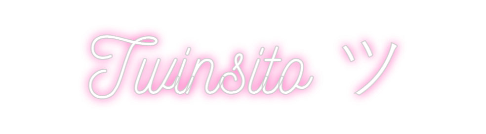 Néon personnalisé: Twinsito ツ