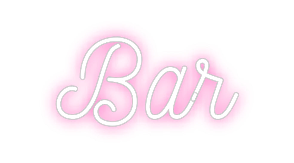 Néon personnalisé: Bar