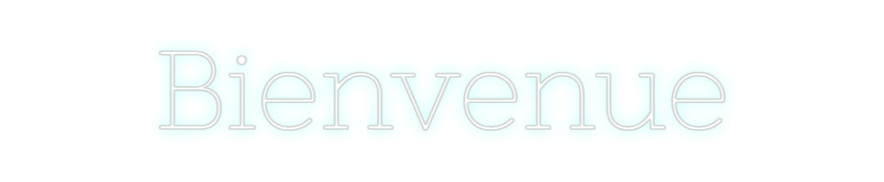 Néon personnalisé: Bienvenue