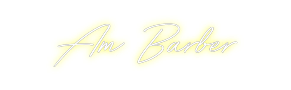 Néon personnalisé: Am Barber