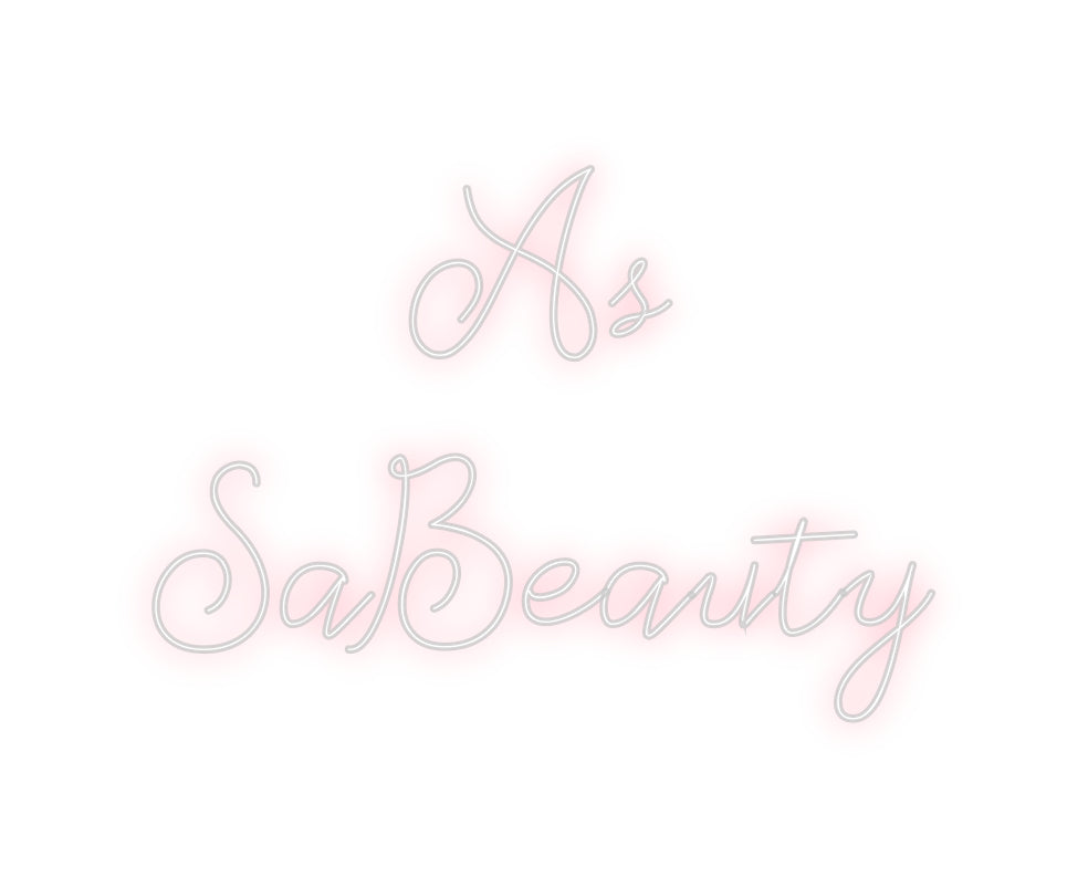 Néon personnalisé: As
SaBeauty