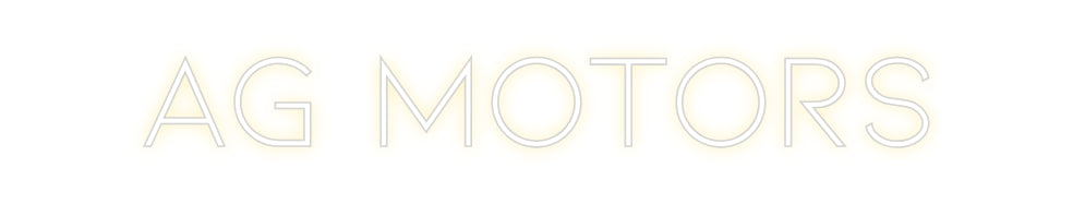 Néon personnalisé: AG motors