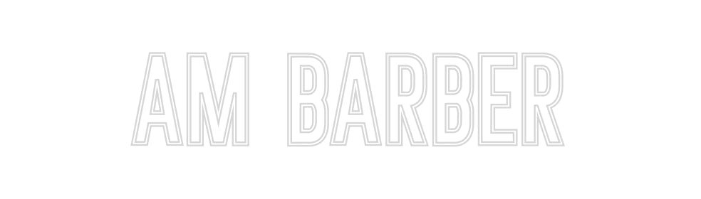Néon personnalisé: Am Barber