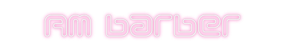 Néon personnalisé: Am barber