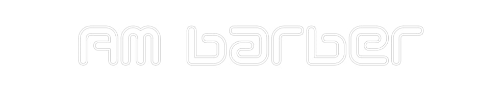Néon personnalisé: Am barber