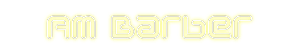 Néon personnalisé: Am Barber