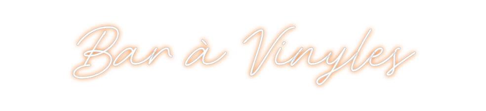 Néon personnalisé: Bar à Vinyles
