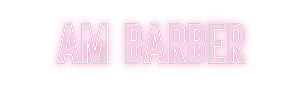 Néon personnalisé: Am Barber