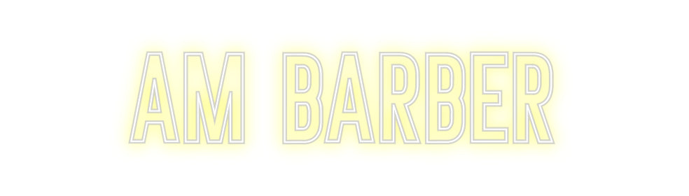 Néon personnalisé: Am Barber