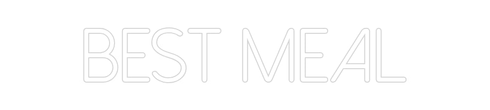 Néon personnalisé: BEST MEAL