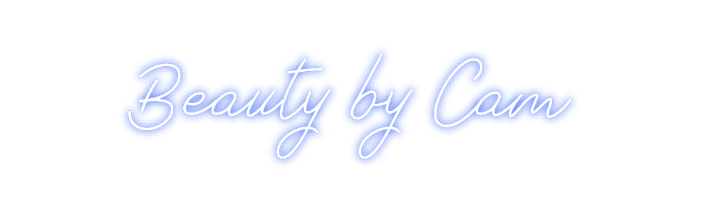 Néon personnalisé: Beauty by Cam