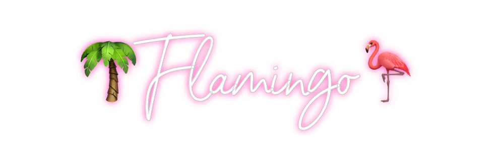 Néon personnalisé: 🌴Flamingo🦩