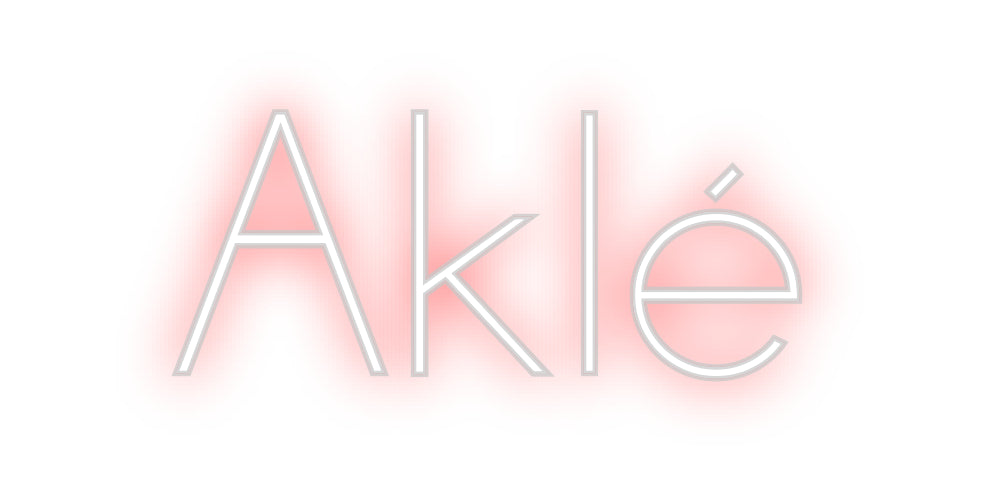 Néon personnalisé: Aklé