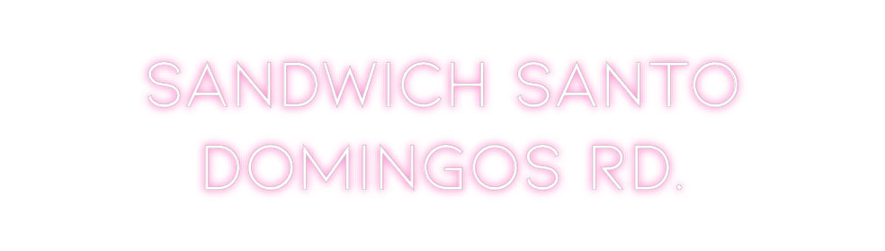 Néon personnalisé: Sandwich San...