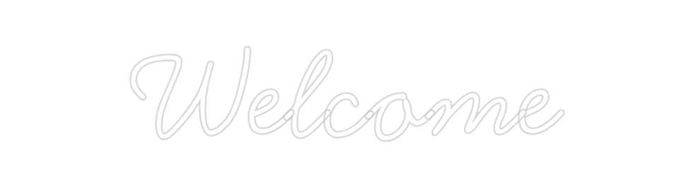 Néon personnalisé: Welcome