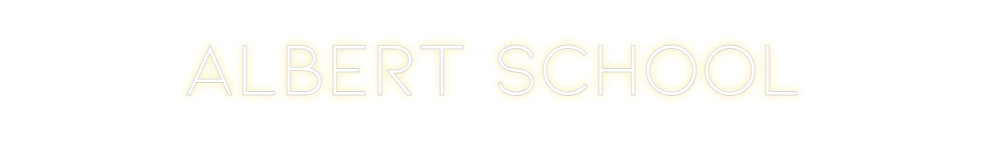 Néon personnalisé: ALBERT SCHOOL