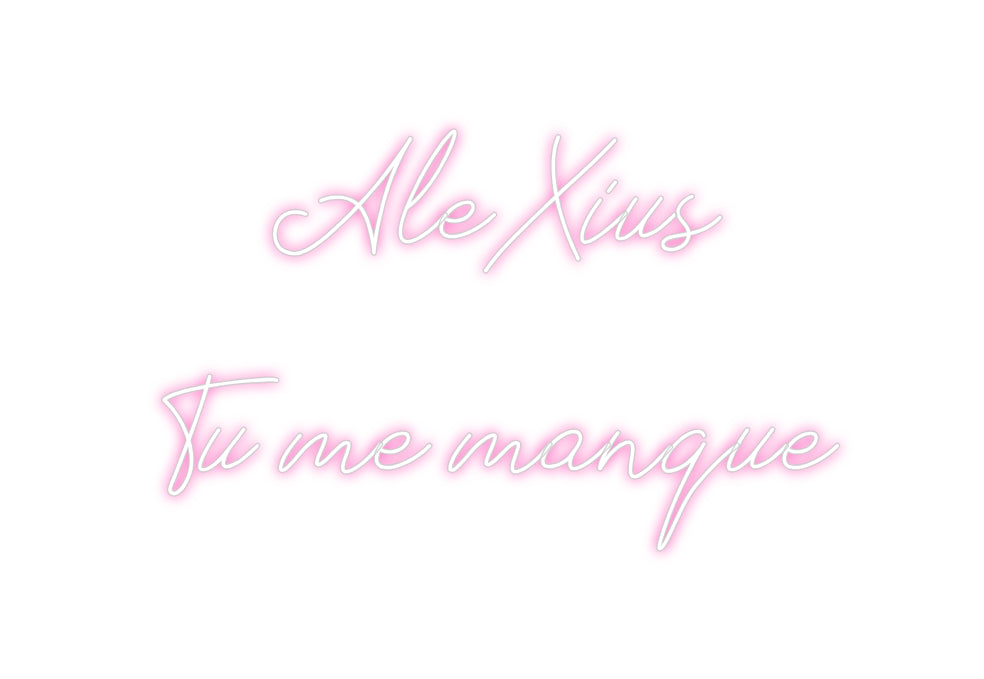 Néon personnalisé: AleXius...