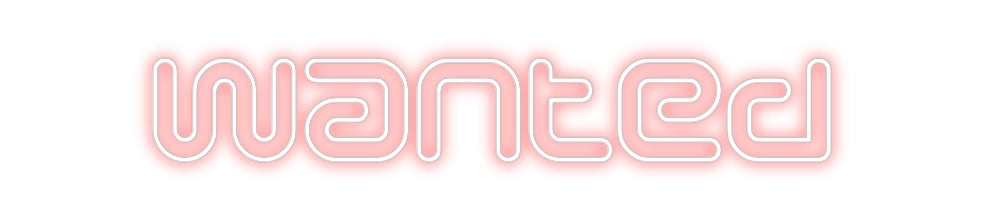 Néon personnalisé: Wanted