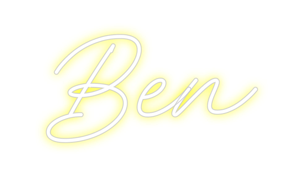 Néon personnalisé: Ben