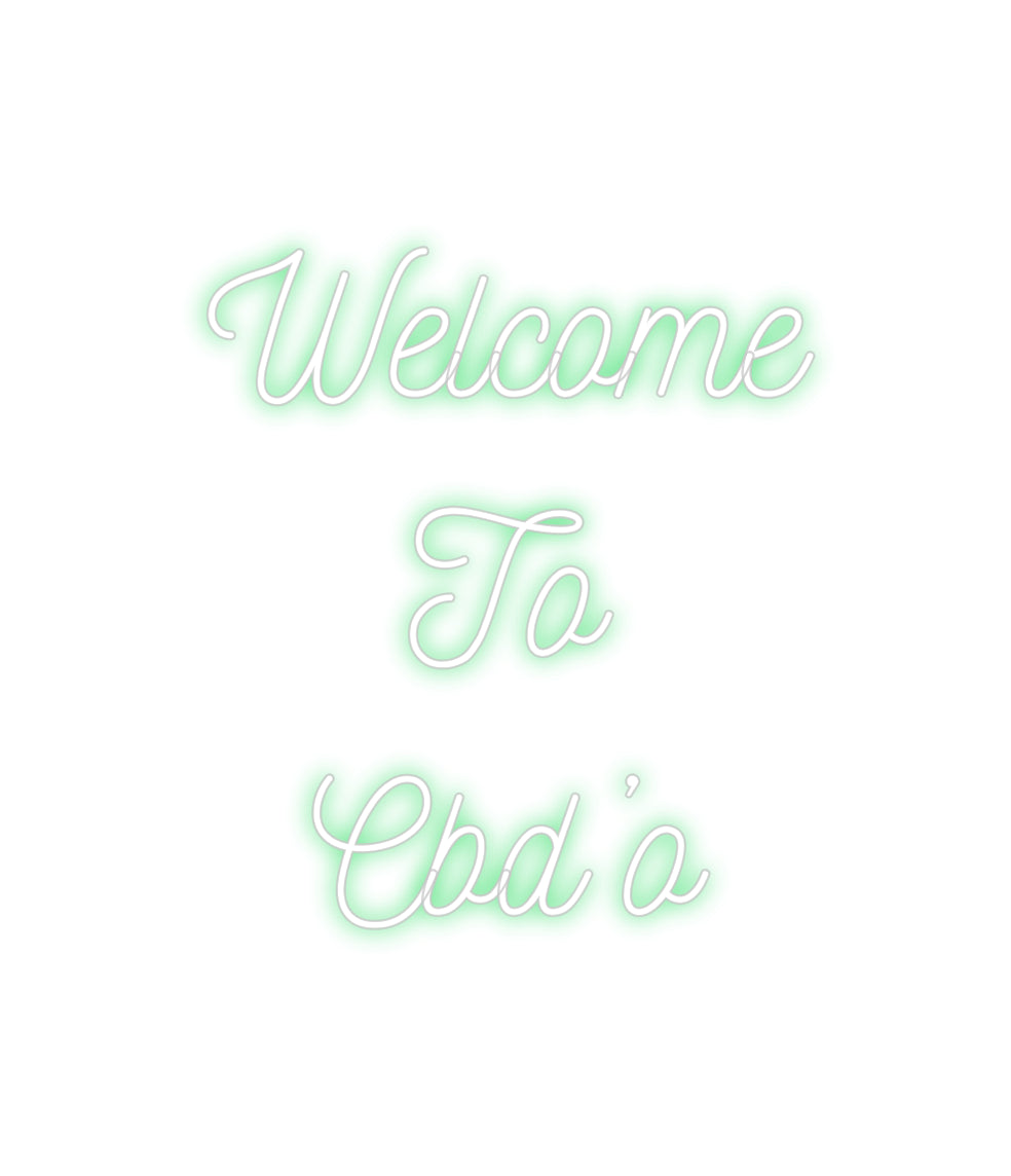 Néon personnalisé: Welcome
To
...