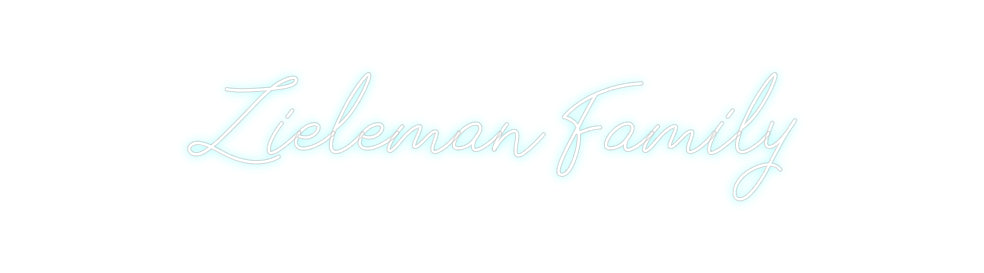 Néon personnalisé: Zieleman Family