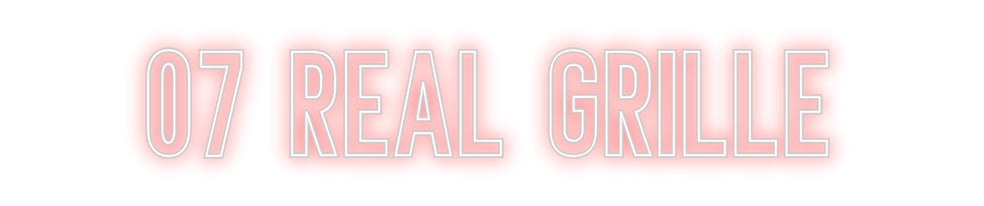 Néon personnalisé: 07 REAL GRILLE