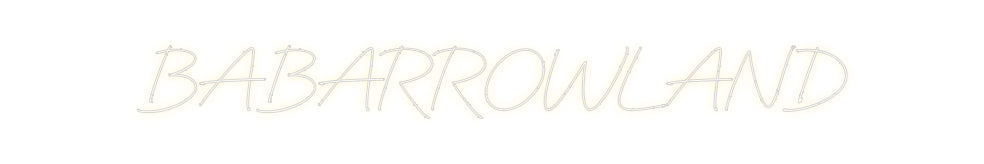 Néon personnalisé: BABARROWLAND