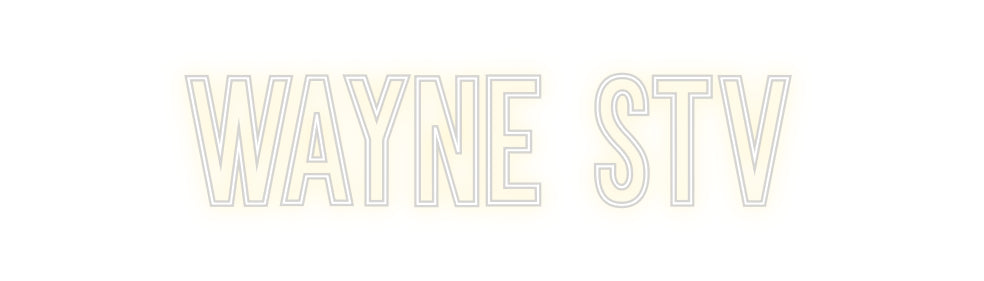 Néon personnalisé: Wayne STV
