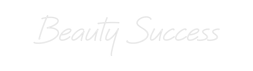 Néon personnalisé: Beauty Success
