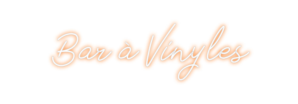 Néon personnalisé: Bar à Vinyles
