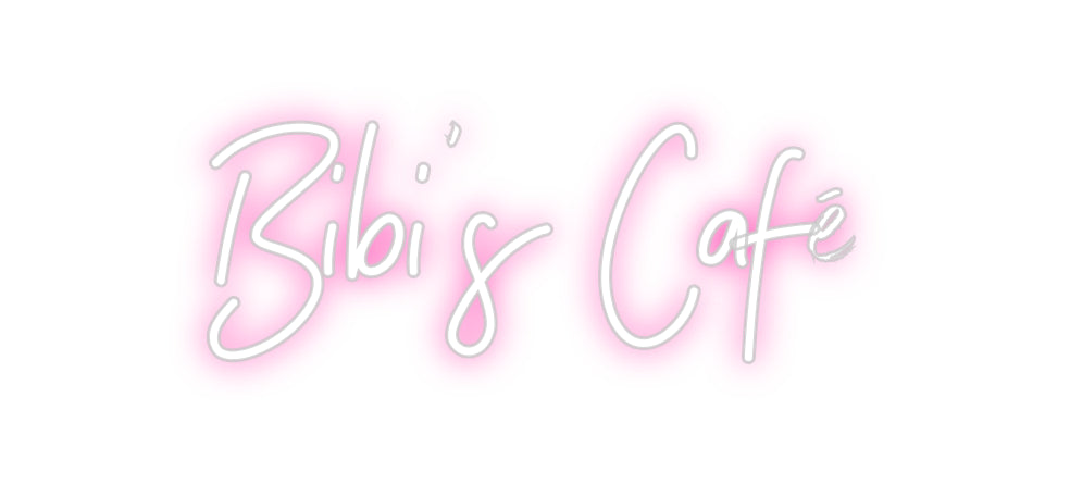 Néon personnalisé: Bibi’s Café