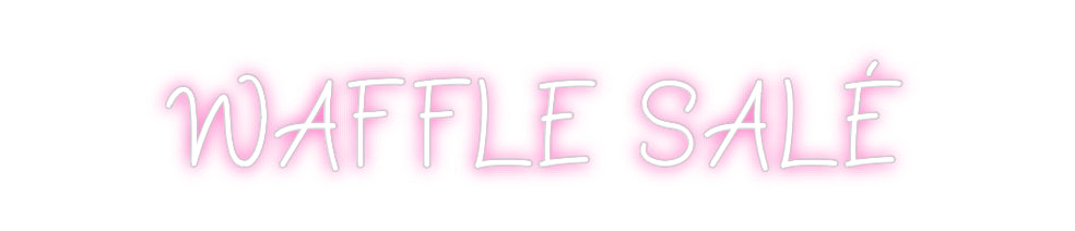 Néon personnalisé: WAFFLE SALÉ