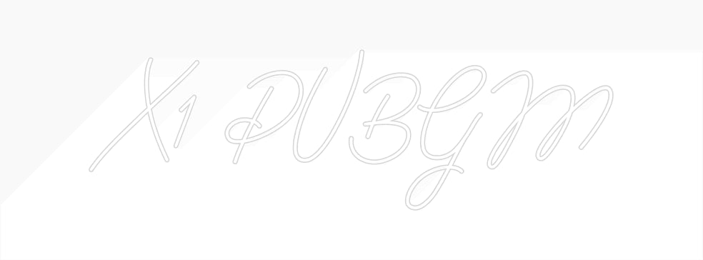 Néon personnalisé: X1 PUBGM