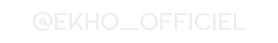 Néon personnalisé: @EKHO_OFFICIEL
