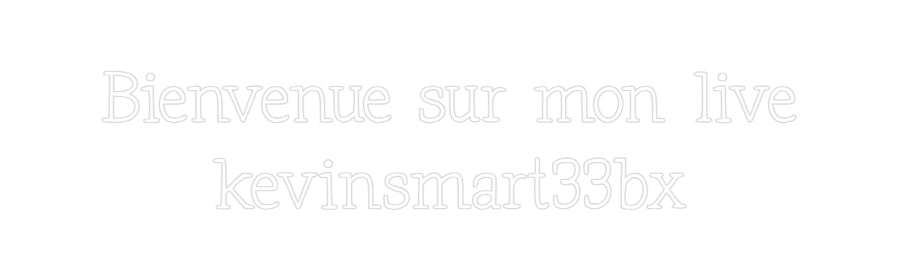 Néon personnalisé: Bienvenue sur...
