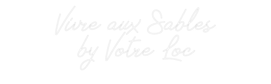 Néon personnalisé: Vivre aux Sab...