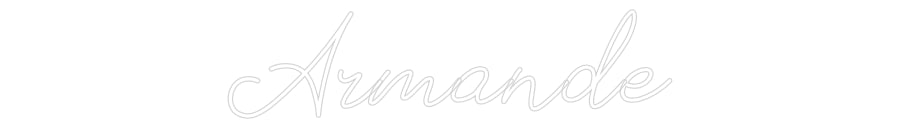 Néon personnalisé: Armande