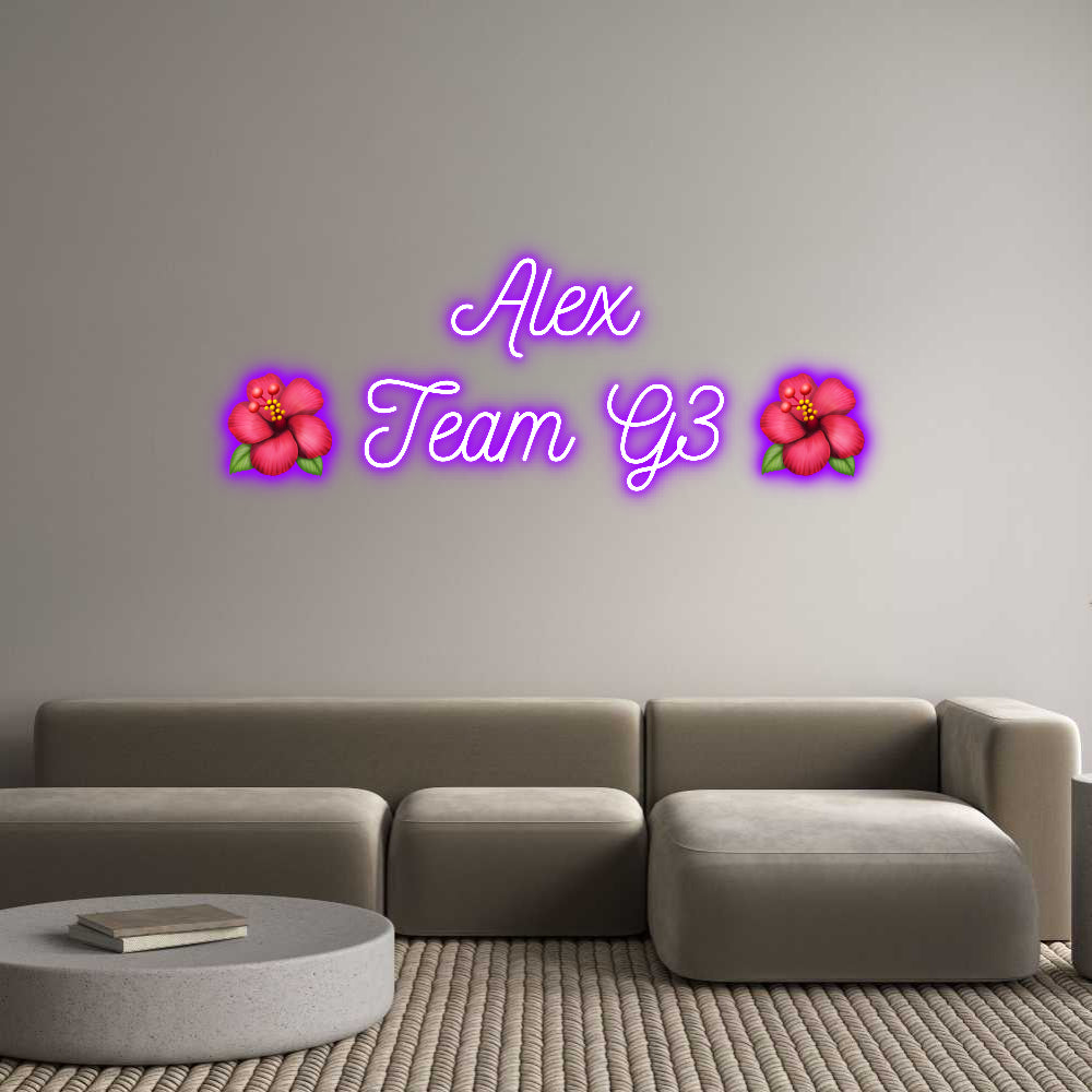 Néon personnalisé: Alex
🌺 Tea...