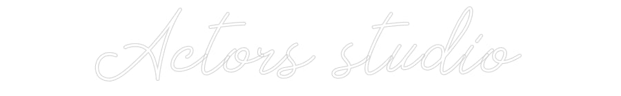 Néon personnalisé: Actors studio