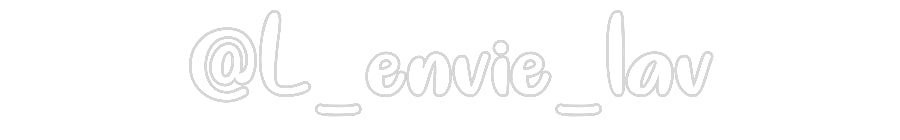 Néon personnalisé: @L_envie_lav